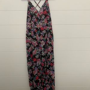 Molly Bracken Jumpsuit floral cross cross back